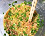 疲労回復　豚とニラの中華風卵焼き作り方3写真