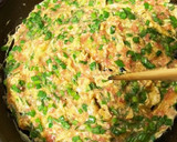 疲労回復　豚とニラの中華風卵焼き作り方4写真