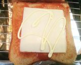 低糖質パンで ハムエッグピザホットサンド作り方4写真