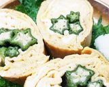 お年寄り絶賛シリーズ☆オクラ厚焼き卵☆作り方10写真