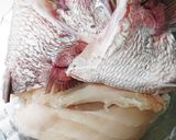 鯛かまのあら炊き作り方1写真