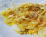 母の味♪材料2つ！簡単キャベツの卵とじ作り方14写真