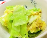 母の味♪材料2つ！簡単キャベツの卵とじ作り方17写真
