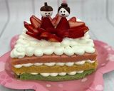 ネイキッドケーキ♪ひな祭りバージョン作り方11写真