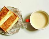 【 娘の朝ごはん 】ホットサンドとスープ作り方4写真