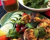 エスニック風♪パクチーと鶏ひき肉のつくね作り方7写真