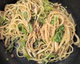 きのこと春キャベツと青ネギの和風パスタ作り方2写真