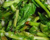 リカちゃん♡チンゲン菜の芽豚肉ポン酢炒作り方10写真