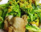 リカちゃん♡チンゲン菜の芽豚肉ポン酢炒作り方13写真