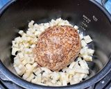 肉感あふるる挽肉とレンコンの無水カレー作り方2写真