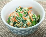 春菊とにんじんの白和え作り方5写真