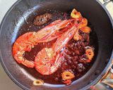 赤エビのトマトクリームパスタ作り方5写真