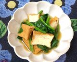 ほうれん草と厚揚げの煮物ダイエットおかず作り方13写真