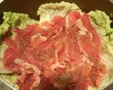 白菜と豚肉の重ね蒸し焼き作り方4写真