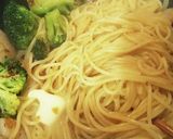 ◆えびとブロッコリーのバター醤油パスタ◆作り方4写真