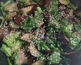 ナスと小松菜のゴマ風味味噌炒め作り方8写真