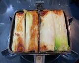 ホットサンドメーカーで白ネギの肉包み焼き作り方4写真