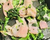 簡単お弁当♪ほうれん草ベーコンのマヨ炒め作り方1写真