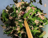 ファスティング②1日目昼ほうれん草和え物作り方4写真