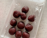 ほんのり桜風味のミニいちご大福作り方2写真