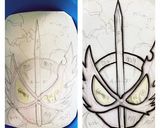 キャラ弁！仮面ライダーセイバー！作り方1写真