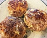 簡単！温玉のっけチーズハンバーグ作り方6写真