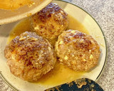 簡単！温玉のっけチーズハンバーグ作り方10写真