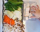 冷蔵庫一掃♪ピリ辛！チゲ風お味噌汁作り方1写真