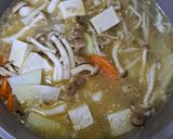 冷蔵庫一掃♪ピリ辛！チゲ風お味噌汁作り方4写真