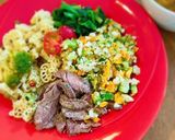 茹でステーキ&たまごドレッシングアレンジ作り方10写真