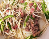 牛肉とピーマンともやしのオイスター炒め作り方4写真