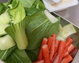 カニカマ☆豆腐とチンゲンサイのとろみ炒め作り方1写真