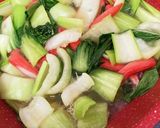 カニカマ☆豆腐とチンゲンサイのとろみ炒め作り方4写真
