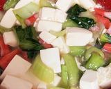 カニカマ☆豆腐とチンゲンサイのとろみ炒め作り方5写真