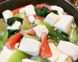 カニカマ☆豆腐とチンゲンサイのとろみ炒め作り方6写真