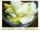 白菜大量消費！白だしで簡単浅漬け♪作り方7写真
