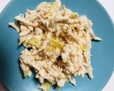 鷄ササミとたくあんのゴママヨ和え☆作り方4写真