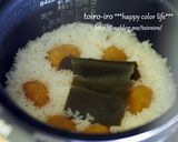 甘露煮を使ってホッコリ甘めの栗おこわ♪作り方3写真