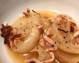 新玉ねぎの和風スープ（チーズのせ）作り方11写真