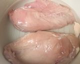 茹で鶏のピリ辛ゴマだれ作り方2写真