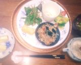 シンプルに☺ちりめんじゃこと梅干のおかゆ作り方3写真