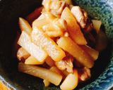 めんつゆだけ！大根と鶏肉の煮物作り方7写真