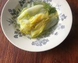 簡単！くたくた白菜のオリーブオイルがけ作り方3写真