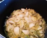 新玉ねぎ春キャベツふんわり鶏つくねスープ作り方1写真
