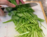 簡単＊水菜と油揚げのはりはり鍋作り方1写真