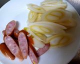 白ネギが美味しい☆納豆ウインナーパスタ作り方1写真