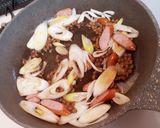 白ネギが美味しい☆納豆ウインナーパスタ作り方4写真