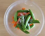 えんどうとにんじんのごまマヨサラダ作り方2写真