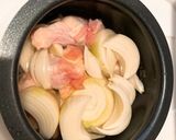 玉ねぎと鶏手羽　スープ作り方2写真