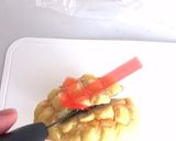 冷たく食べるアイスメロンパンカフェおやつ作り方4写真